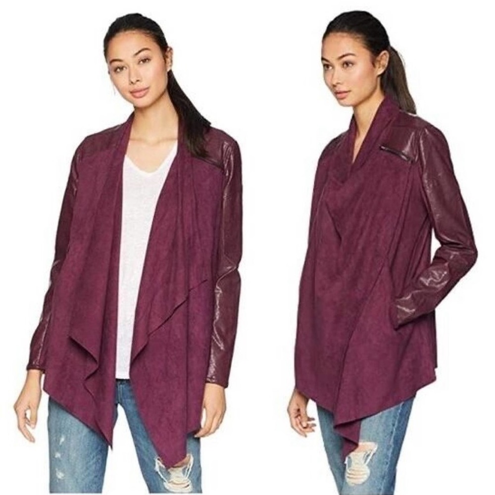 Blank NYC Draped Front Moto Jacket